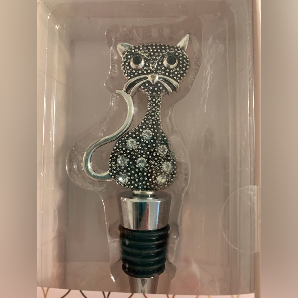 Cat wine stopper. New in box - Picture 3 of 3